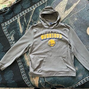 Golden State Warriors Gray Hoodie Men’s XL NBA Fleece TX5 Warm Pullover Sweater